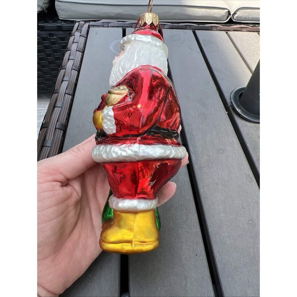 Kurt Adler Polonaise Father Christmas With Sack Ornament Hand Crafted by Komozja